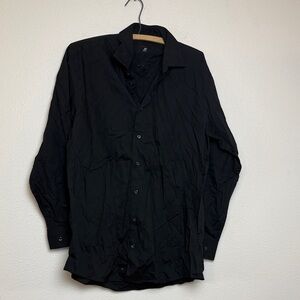 jf j.ferrar Men's Sleek Black Shirt Jacket